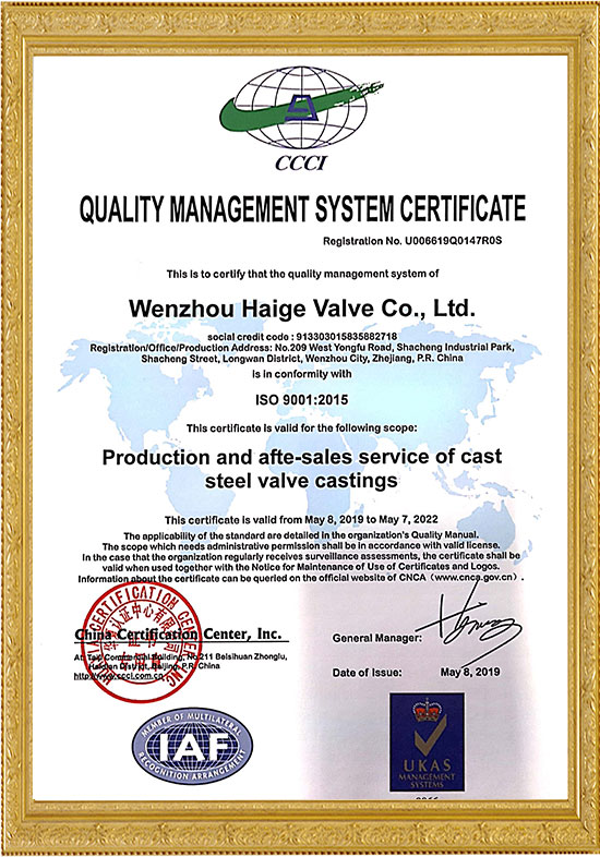 Certificados ISO 9001:2015